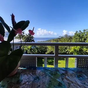 With Sea View In , Deshaies Guadeloupe